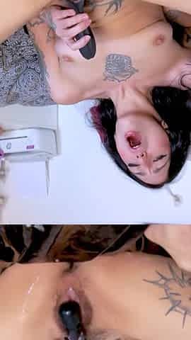 Hairy Skinny Tattooed Girl - 2 Different Dildos, Real Multiple Orgasms in Every Position [new Full Solo]