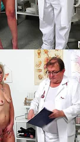 Mature Gyno Exam - Young Medic Training by the Skilled Gyno Doctor on a Slutty Whore