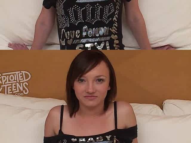 Super-tiny teen that weighs 87 lbs stars in this amateur porn