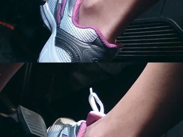 Fast Driving in Lotto Sneakers