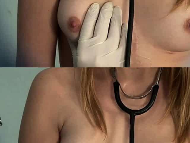 Blonde babe is ready for gyno exam