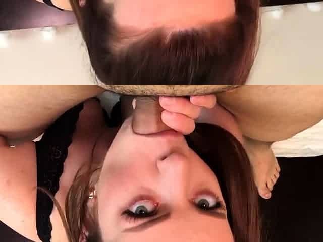 Cum-Eating Babe: Uninhibited on Camera