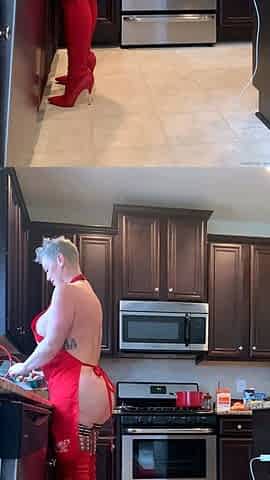 Imagine coming home from work and I---m in the kitchen