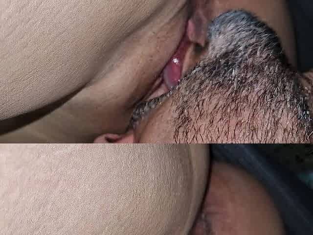 Eating moist snatch close up with multiple orgasms