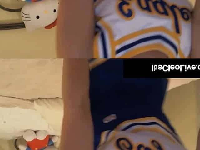 Cheerleader Its Cleo Says "Give Me A C-YOU-M" After Hard Bang!