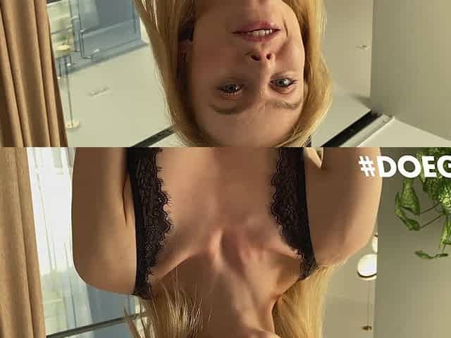 Alluring blonde experiences intense pov blowjob with passionate stunning desire now