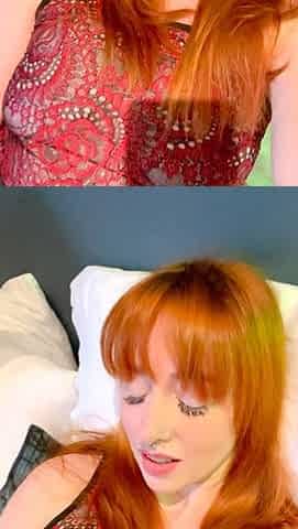 Solo redhead hot as hell as she masturbates