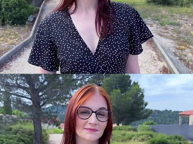 Lavyana, Gorgeous Redhead, Wants Two Dicks to Bang Her