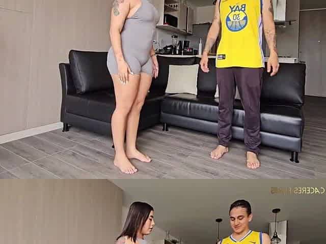 Large-booty Latin babe screws her personal tutor - Emily Fox & Dani Clark