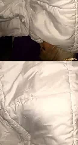 Real amateur blonde gives a hot POV blowjob on the train