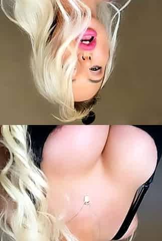 Blonde Nice Big Boobs Masturbating