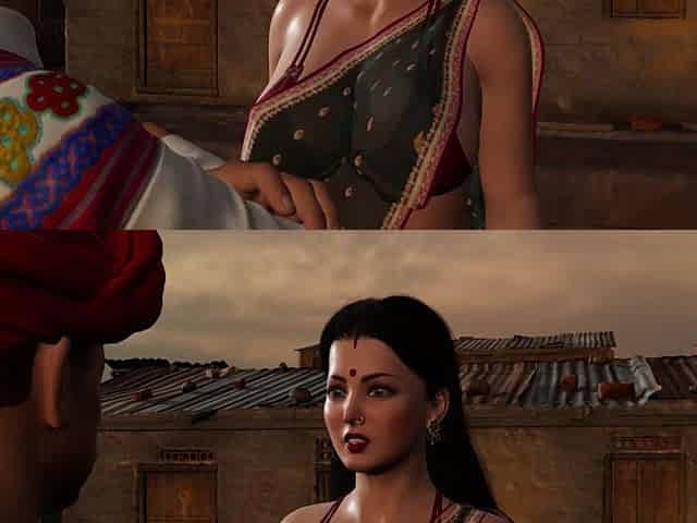 Village headman screws Savita Bhabhi's taut snatch in a public field - Savita Bhabhi's Business Deal