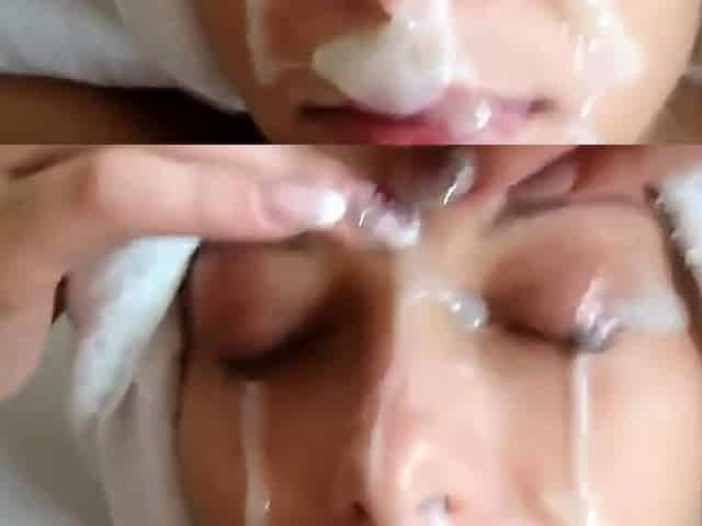 Amateur Homemade Blowjob Facial Compilation