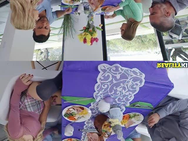 Step mom joins the fun between her daughter and the BF
