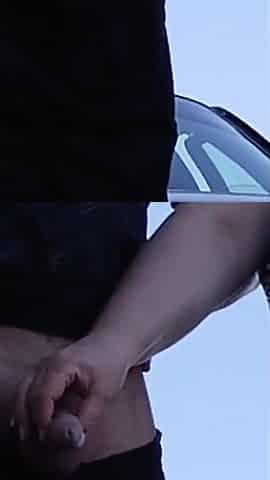 Pissing in Nature Fucked Girlfriend in Mouth and Filled It with Cum