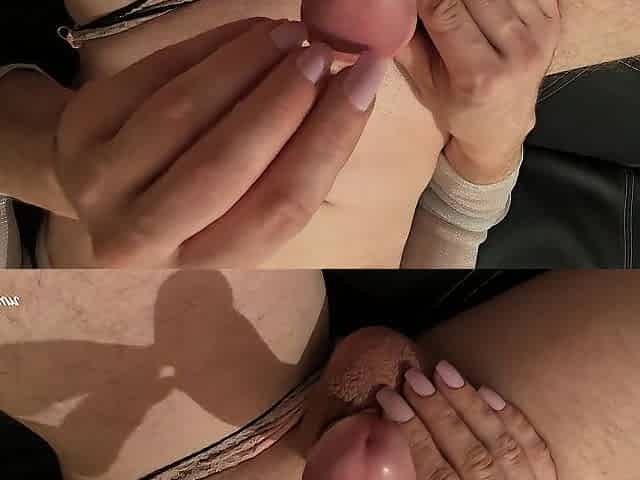 Wet Cum-Moist Solo Tease as Barefaced Little Floozy Melanie Empties Her Balls