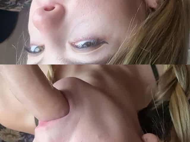 Awesome Amateur teen blonde toying pussy