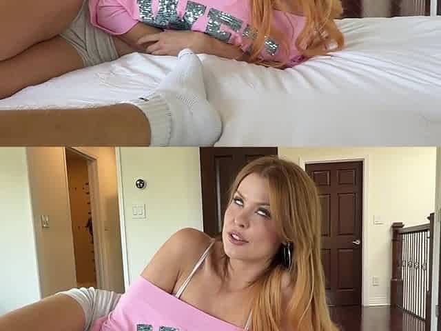 Sexy Busty Redhead Step'sis Teaches Her Step-bro To Jerk Off, Then Lets Him Fuck Her