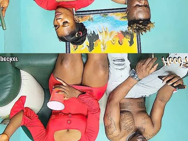 Chilling and screwing with a curvy Afro sweetheart in red. That babe a 100.