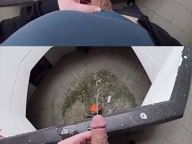 Urbex Peeing! Pissing and Cumming all over the Abandoned Buildings