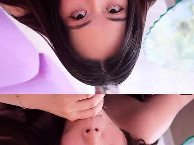 Asian Blowjob with Jade Sky Outdoors