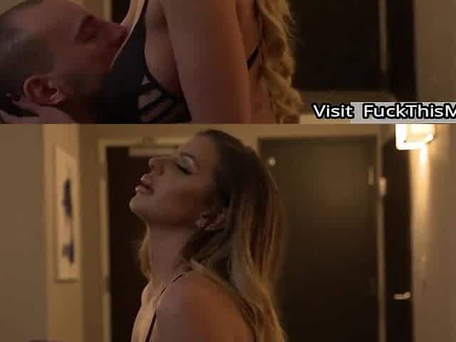 Brooklyn Chase Oils Her Breasts Up - Bukkake