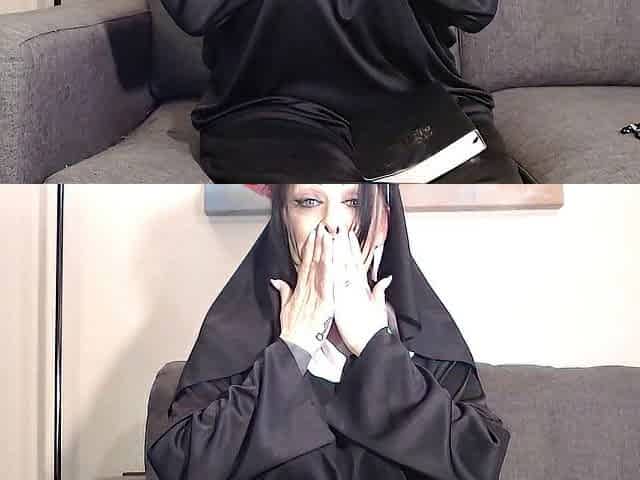 Bible Study Nun Catches U Jerking Off Scolding Humiliation