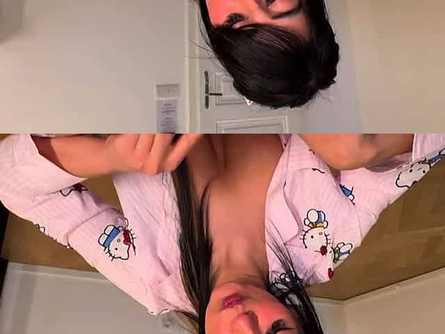 Aaliyah edges Alexander with her tongue and makes him