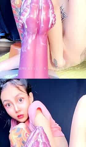 Japanese Teen Ravaged With Big Toy