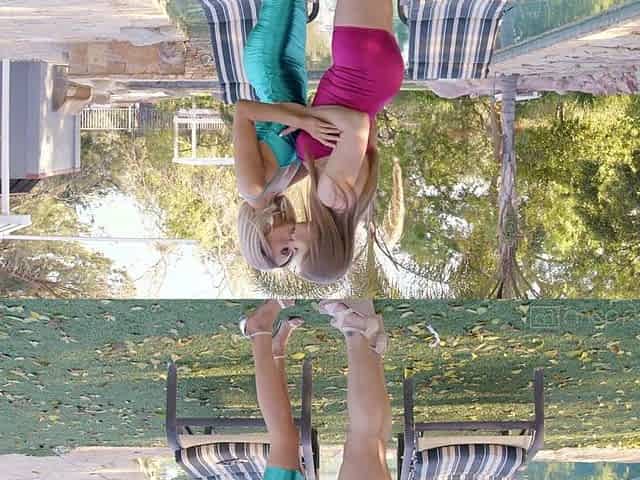 Lesbians Emma Hix & Skylar Snow Have Their Own Steamy Poolside Lesbian Prom Night After Being Refusal