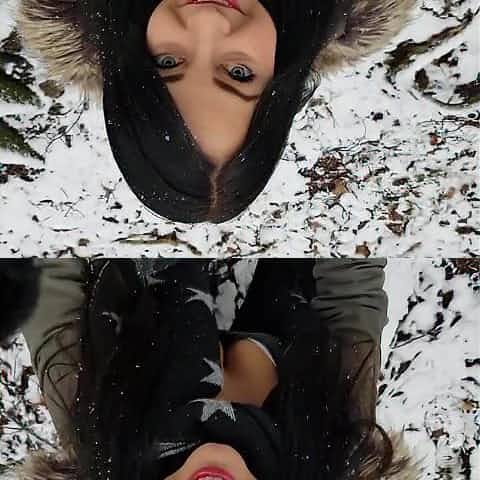 cute girlfriend experience: quickie in woods - cum on tongue