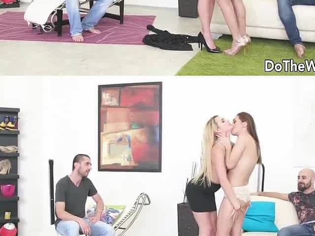 Dominica Phoenix And Emily Thorne - Swinger Foursome And Anal With Wives Dominica And Emily