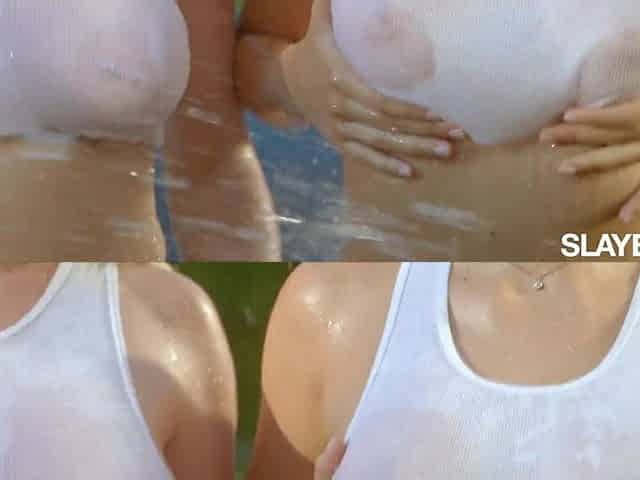 SLAYED Curvy Hotties Kendra And Gizelle Get Juicy And Sudsy