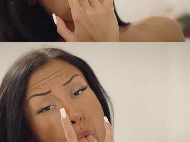 The couple has hot sex in a steamy, intimate setting.