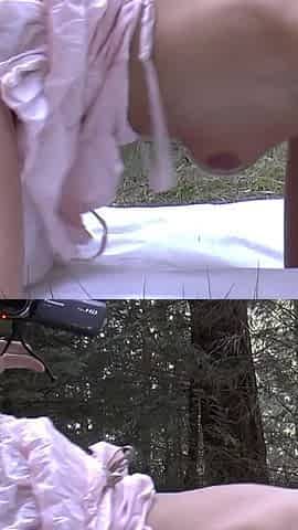 Wtf!! Blonde Student in the Woods Surprised and Fucked!!