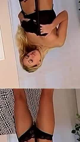 Horniest Blonde Shaved Wet Pussy Squirt with Big Vibrator Hot Masturbation Vol 2