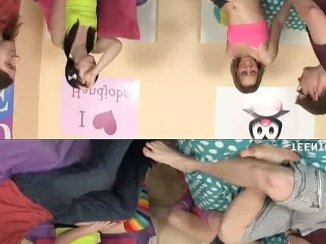 Cute Teens Test Their Tugjob Skills In Competition