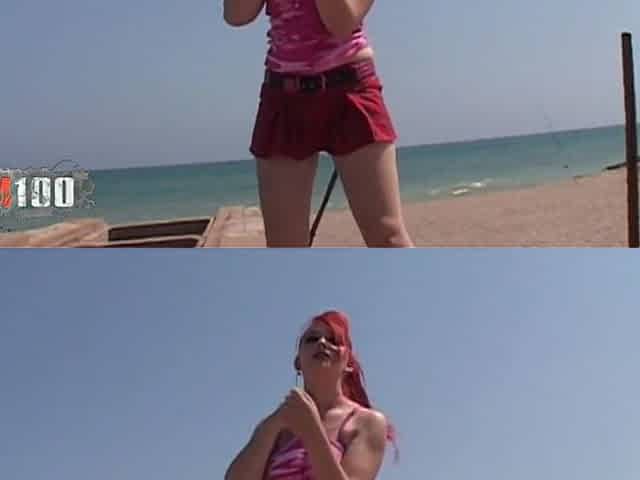 Sabrina Sweet: Sexy Red Hair Babe Nude on This Boat