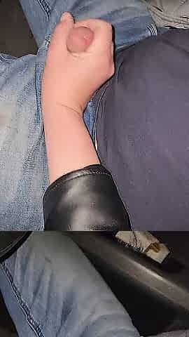 Stepsister jerked me off on the way home