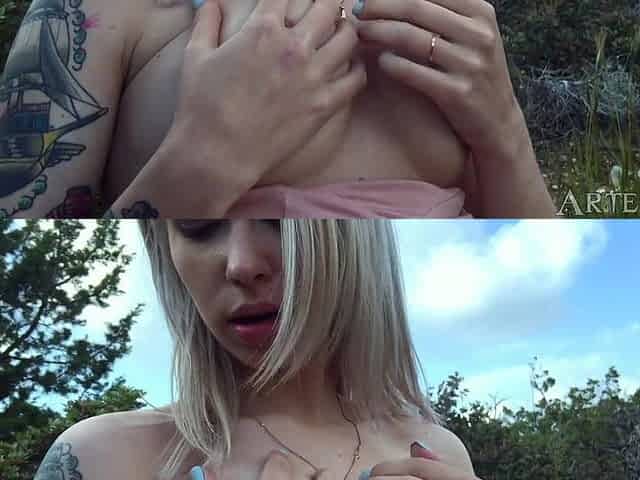 Hot Masturbation in Forest