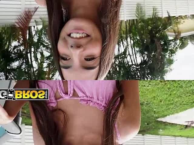 BANGBROS - Fleshly Sweetheart Sasha Tasha Mounts A Monster Dick And Gets Her Butt Gaped Wide Open