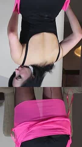 Wanking in My Black Nylons