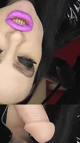 Hungry Zombie Gothic Witch Bites Your Dick POV