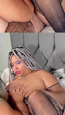 Huge Boobs BBW Lesbians in Full on Pussy and Tits Sex
