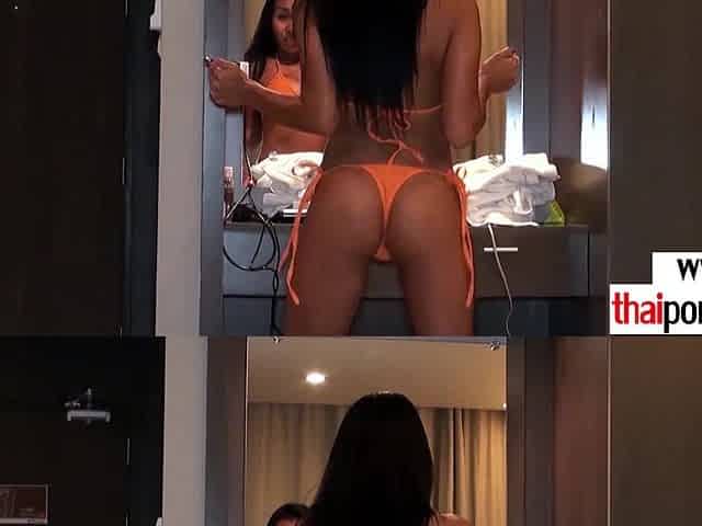 Obedient amateur Thai MILF served her BF