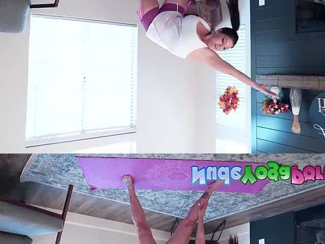 Claire Dames In Sexy Big Tits Milf Yoga And Masturbation Session