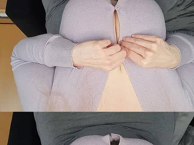 I Wear a Tight Little Cardigan with Buttons, No Bra Underneath