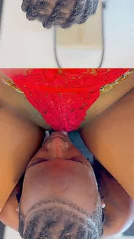 I sucked and licked her unshaved vagina and large love button in advance of making her squirt