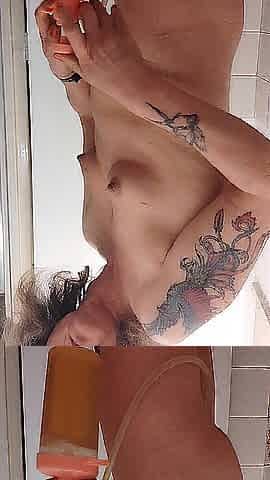 I wash myself in advance of getting drilled by my machine