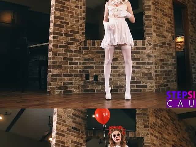 Creepy Clown Scarlet Skies Has Stepbro Screaming in Delight